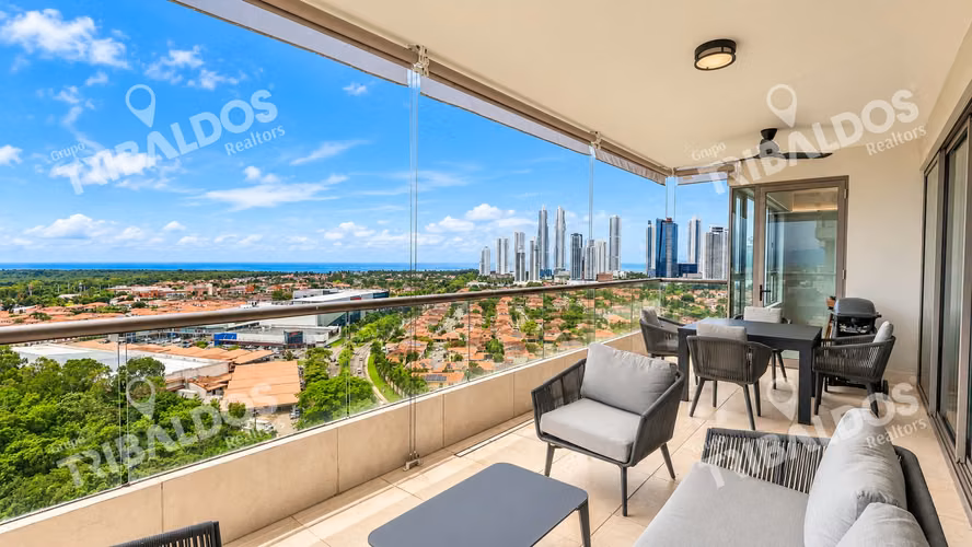 VENTA DE APARTAMENTO EN SANTA MARIA, PH GREENGARDEN, HERMOSA VISTA AL GOLF Y AL MAR