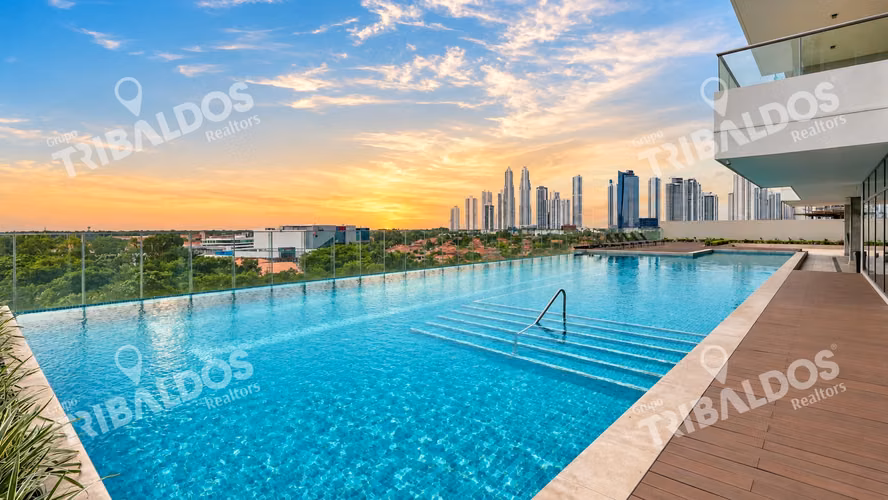 VENTA DE APARTAMENTO EN SANTA MARIA, PH GREENGARDEN, HERMOSA VISTA AL GOLF Y AL MAR