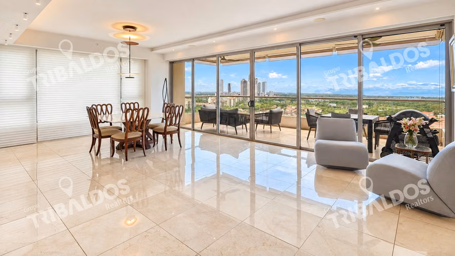 VENTA DE APARTAMENTO EN SANTA MARIA, PH GREENGARDEN, HERMOSA VISTA AL GOLF Y AL MAR