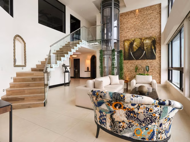 Penthouse 2 niveles frente al mar con terraza en Coco del Mar