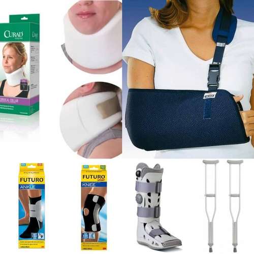 Muletas Botas Ortopédicas Walker Inmovilizador de Rodilla Tobilleras Rodilleras Bastones canadienses vendas de yeso fisioterapia - Imagen 4