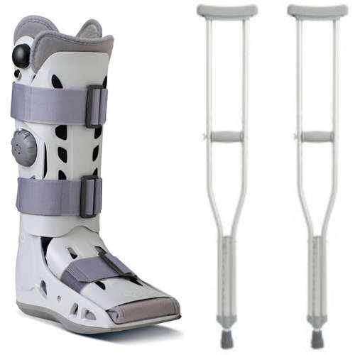 Muletas Botas Ortopédicas Walker Inmovilizador de Rodilla Tobilleras Rodilleras Bastones canadienses vendas de yeso fisioterapia - Imagen 5
