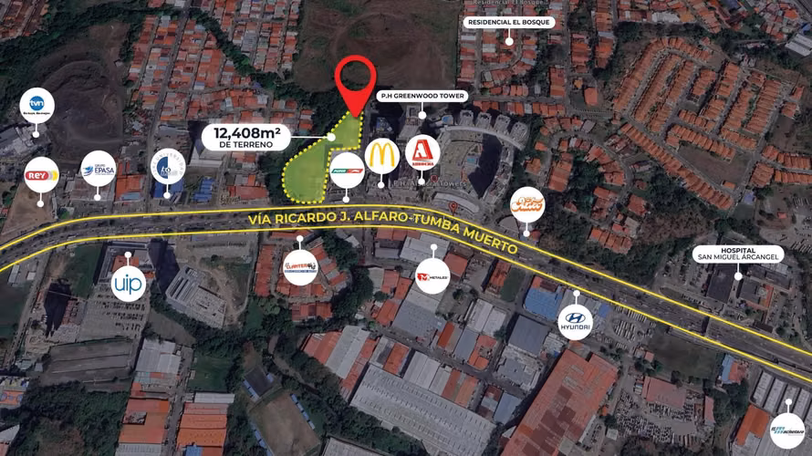 Terreno Comercial en Vía Ricardo J. Alfaro (Tumba Muerto) Para Desarrollo