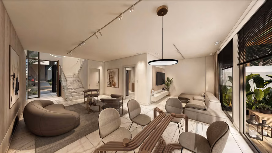 ALBROOCK Residencias de 2 niveles, 3 recamaras, 230m2 / 261m2 Entrega inmediata