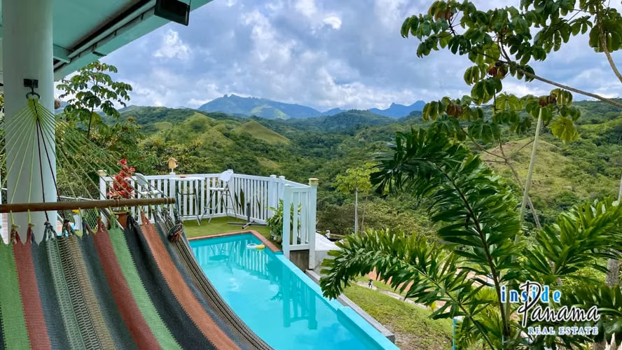 Mountain Retreat for Sale in San Carlos Panama with Pool and Stunning Views