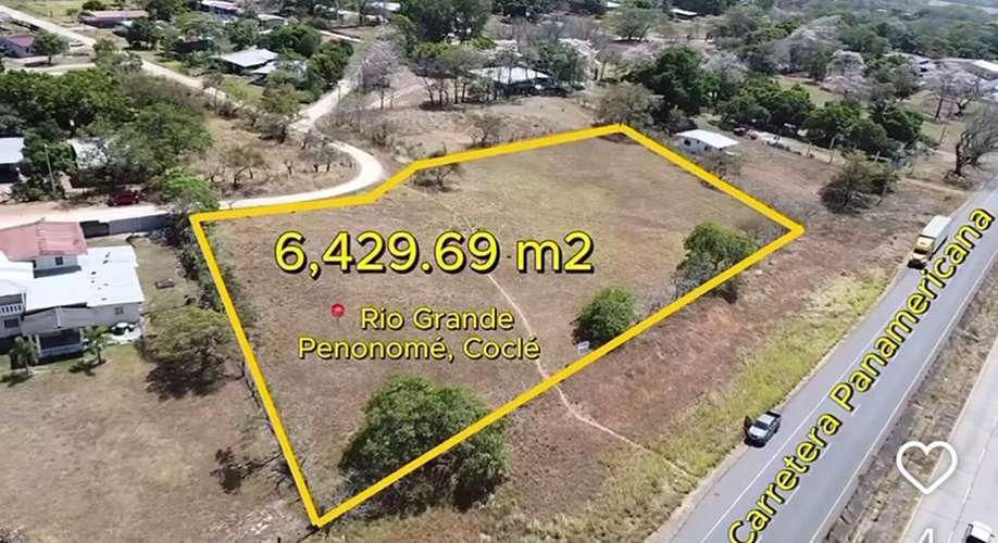 Terreno en venta en Río Grande | 6,429 m² sobre vía Panamericana