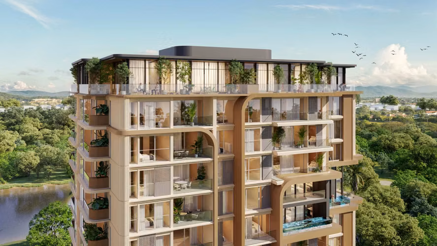 PREVENTA DE APARTAMENTOS EN SANTA MARIA CON VISTAS AL LAGO Y A LA CANCHA DE GOLF