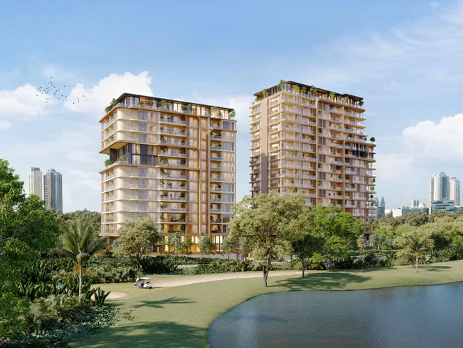 PREVENTA DE APARTAMENTOS EN SANTA MARIA CON VISTAS AL LAGO Y A LA CANCHA DE GOLF