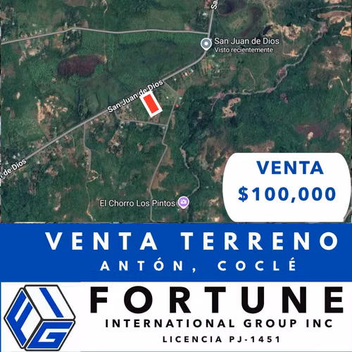 VENTA TERRENO EN ANTON