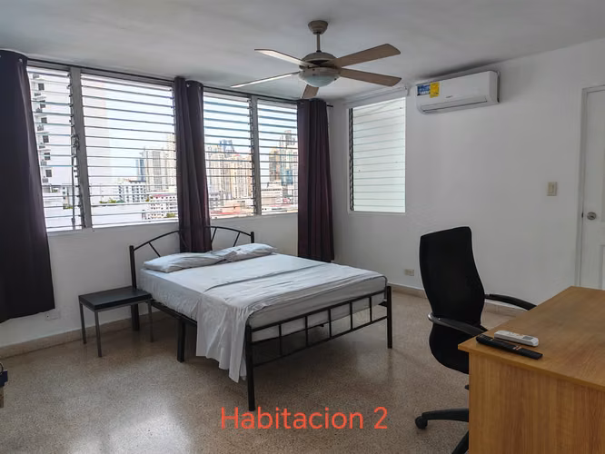 Habitaciones individuales en el Cangrejo, totalmente amoblados DISPONIBLES desde ahora