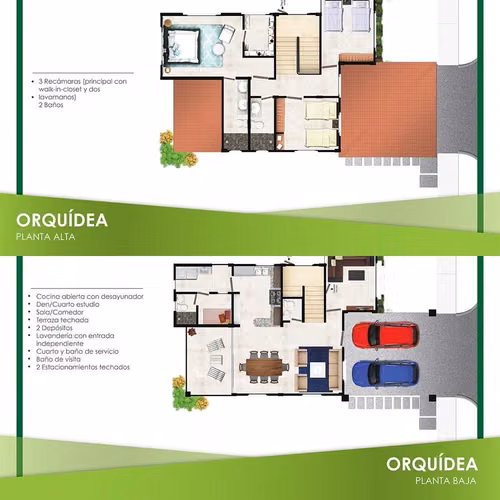 Casa de 2 niveles en PH EcoGardens – Modelo Orquídea