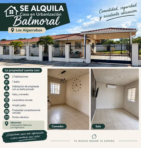 Alquiler de Casa en Los Algarrobos David 