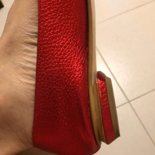 Zapatos flat.  hecho en Italia.  Color rojo marca Nicoholas Kirkwood