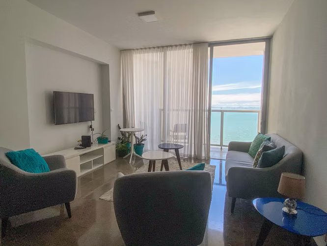Apartamento para venta de 1 recámara con vista al mar en lujoso Yoo Panamá