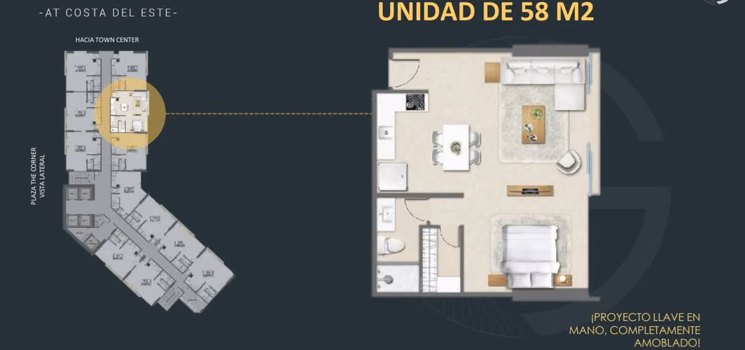 Costa del Este Airbnb Full Amoblados 58m2 y 65m2 Entrega nov 2027