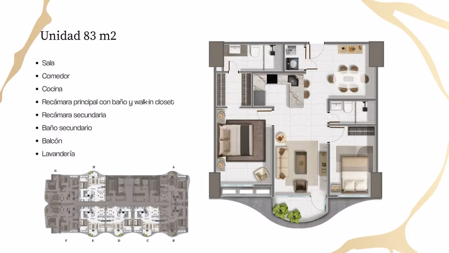 COSTA DEL ESTE 2 y 3 recamaras 83, 88, 100m2  En Construcción Entrega nov. 2027