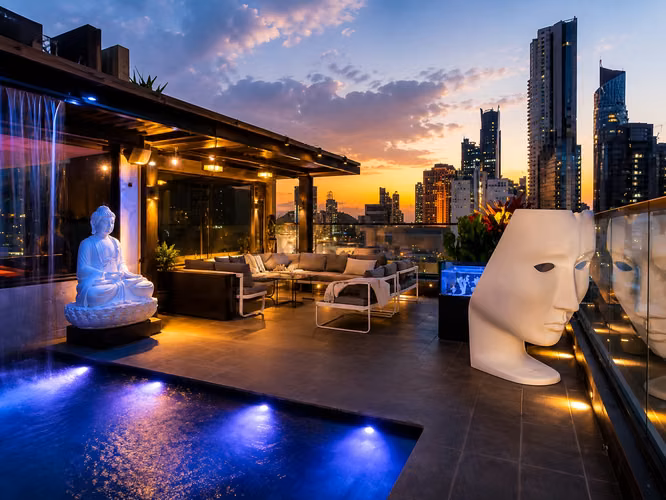 VENTA PENTHOUSE PUNTA PAITILLA MODERNO DE 4 RECAMARAS CON ROOFTOP 4 NIVELES MLD