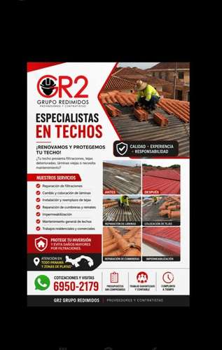 Reparation of ceilings and inpermeating