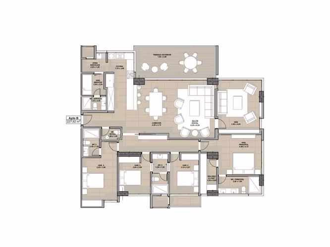 Venta de Apartamento en Costa del Este, PH Madero, 242m2 - Imagen 3