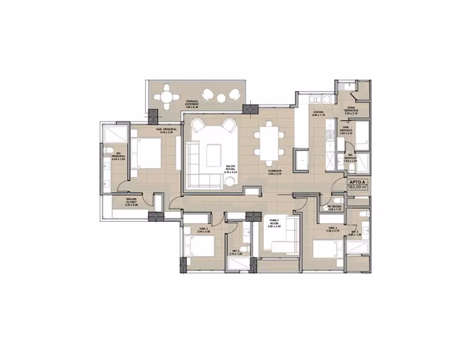 Venta de Apartamento en Costa del Este, PH Madero, 164m2