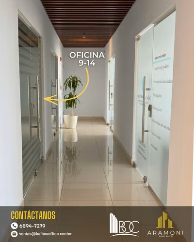 Oficina en venta en Balboa Office Center – Piso 9 con vista a la Cinta Costera