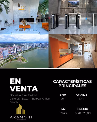 Oficina en venta en Balboa Office Center – Piso 23 con vista a la Cinta Costera - Imagen 2