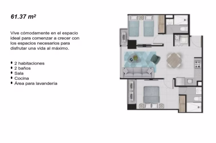 Venta de Apartamento en Vía Argentina, PH More, 61m2