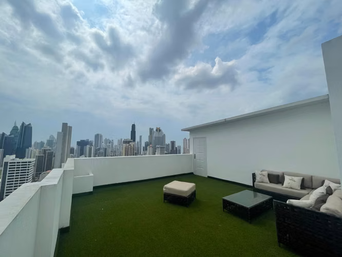 Apto. Con Terraza En El Cangrejo: Sky Swiss Última Unidad