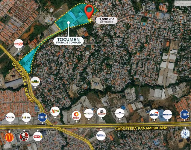 Venta de terreno industrial en Tocumen Storage Complex Mañanitas