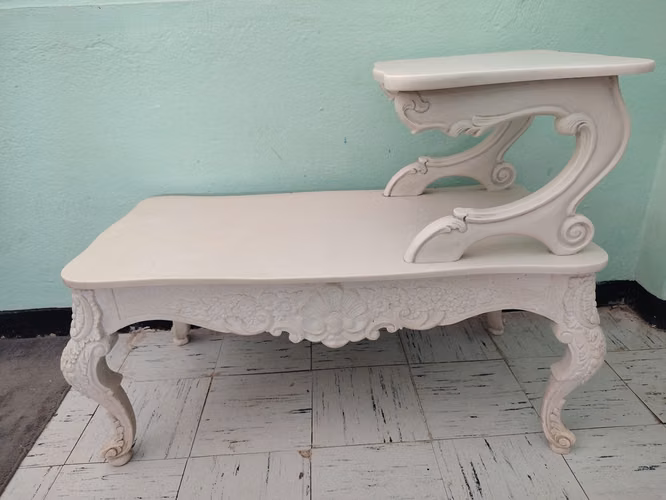 Mueble estilo clásico vintage blanco
