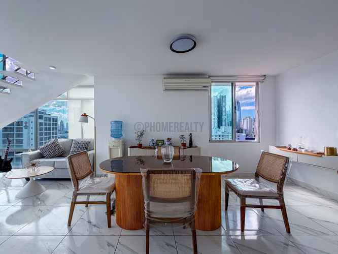 Apartamento tipo loft en venta en Vía Argentina Panamá – 120 m², doble altura y estilo moderno - Imagen 3