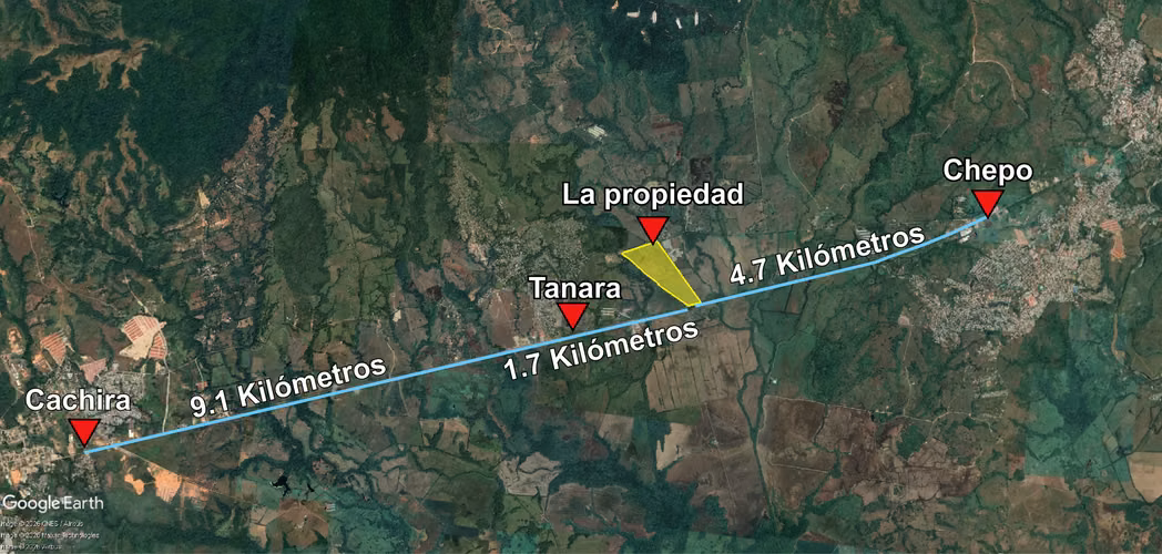 Se vende terreno de 43 Hectáreas en Tanara de Chepo