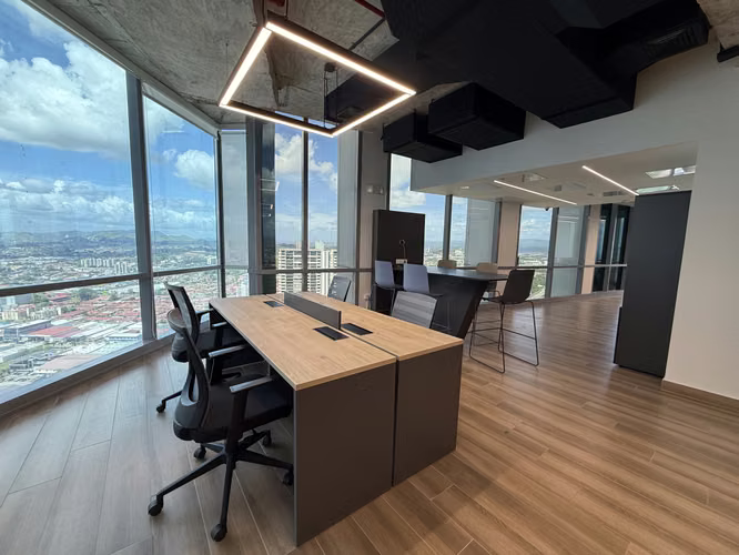 OFICINA AMOBLADA EN ALQUILER | FINANCIAL PARK | COSTA DEL ESTE | PISO ALTO