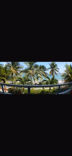 Facing the sea, on the beach