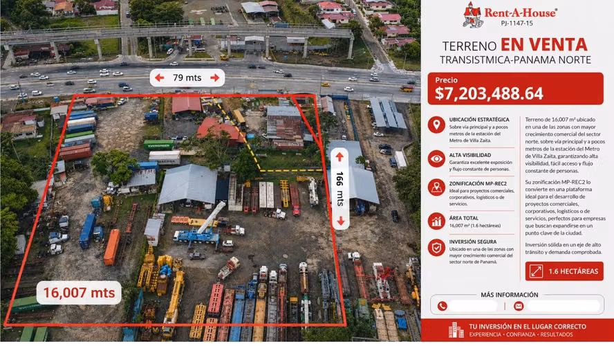 Venta de terreno en avenida Principal Las Cumbres   AK