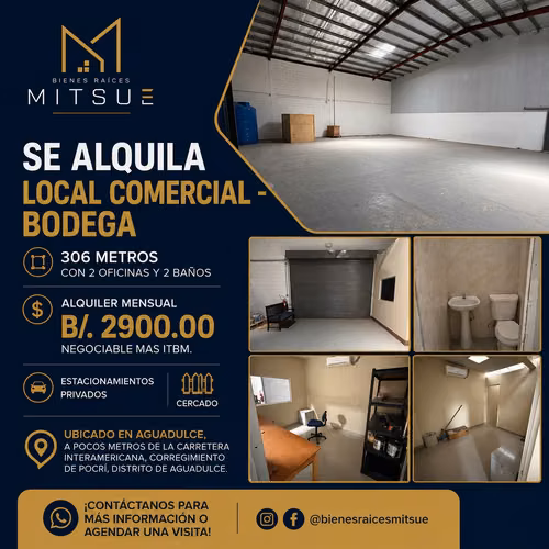OFERTA ALQUILER DE LOCAL COMERCIAL / BODEGA RECIEN REMODELADO Y EXCELENTE UBICACION