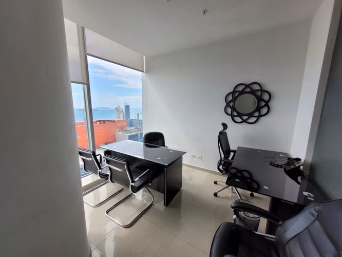 LUXURY OFFICE IN THE BEST AREA OF PANAMA WITH SEA AND CITY VIEW