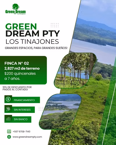 LOTES TITULADOS LAGO GATÚN - FINANCIAMIENTO DIRECTO SIN ABONO Y INTERES DESDE 200 QUINCENAL