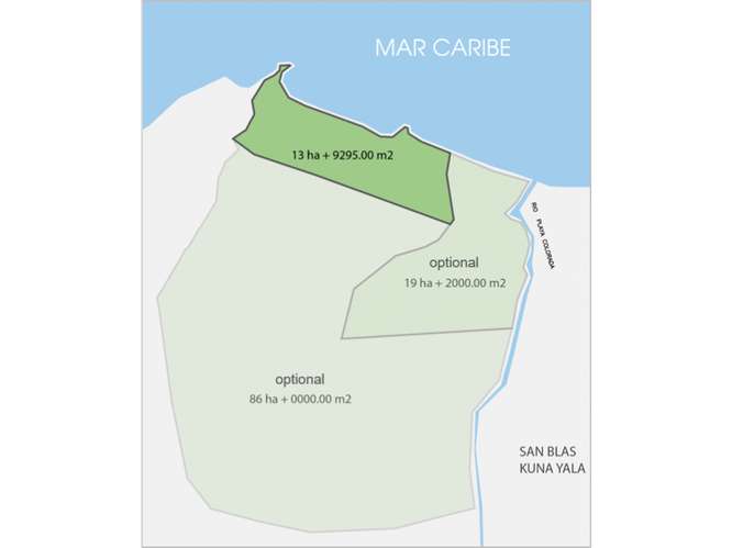 Venta de terreno de Palya, Colón Santa Isabel Costa Arriba