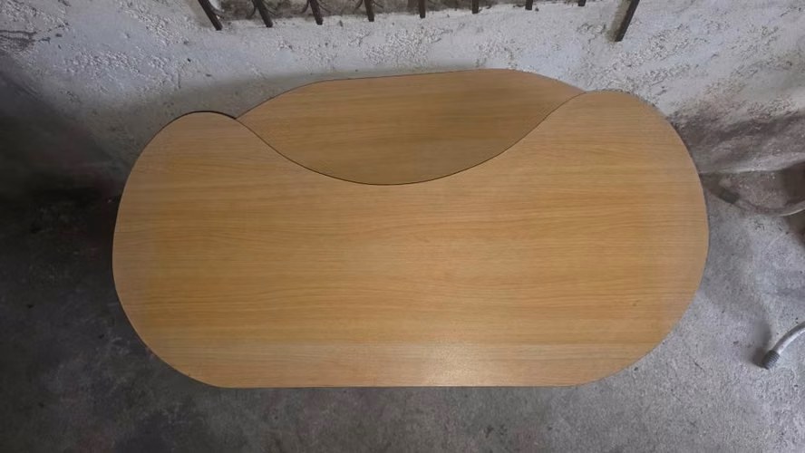 Escritorio de madera y metal(dos niveles)