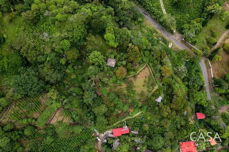 Cabaña con Mirador, Plantas de Café y Vistas Al Volcán Barú en Venta en Jaramillo, Boquete