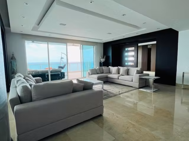 ALQUILO APARTAMENTO EN PUNTA PACIFICA, 517M2, 4 RECAMARAS, SEMI-AMOBLADO.