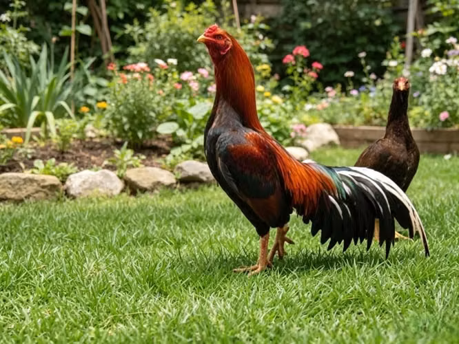 Gallos gallinas pollos Asil  O Shamo  Malayo