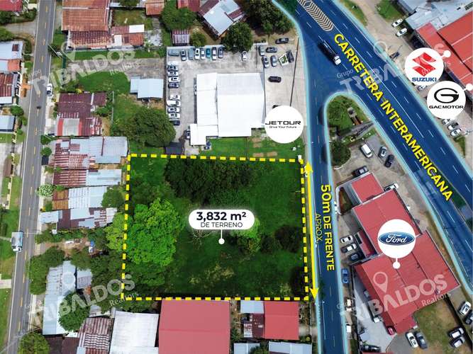 Venta de Terreno Comercial en Chiriquí a pasos de la Panamericana