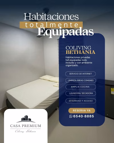 Alquiler de habitaciones privadas todo incluido