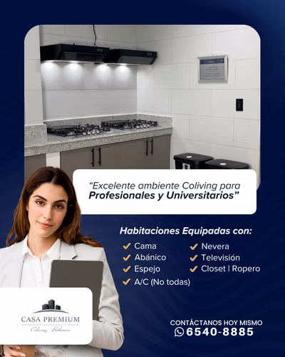 Alquiler de habitaciones privadas todo incluido