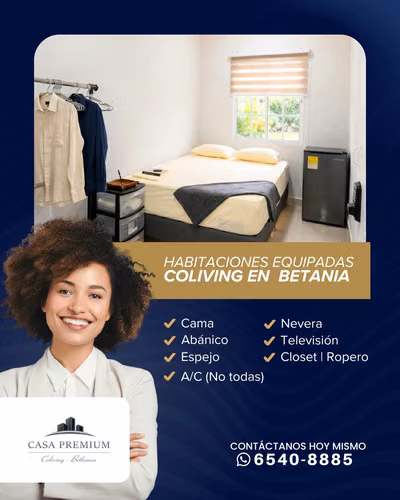 Alquiler de habitaciones privadas todo incluido