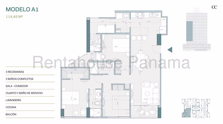 Apartamento en Venta en Condado del Rey MPM 25-9424
