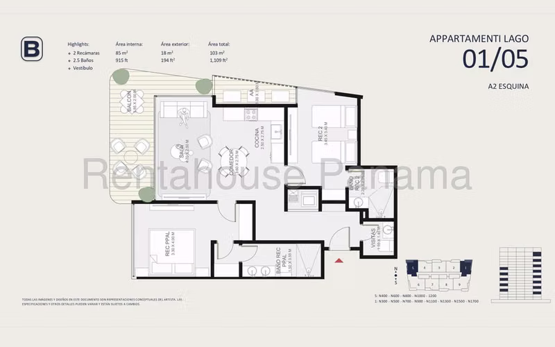 Apartamento en Venta en Santa Maria JG