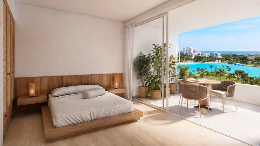 Apartamento en Aquavista | Vista al Mar y Laguna | Playa Blanca Residences